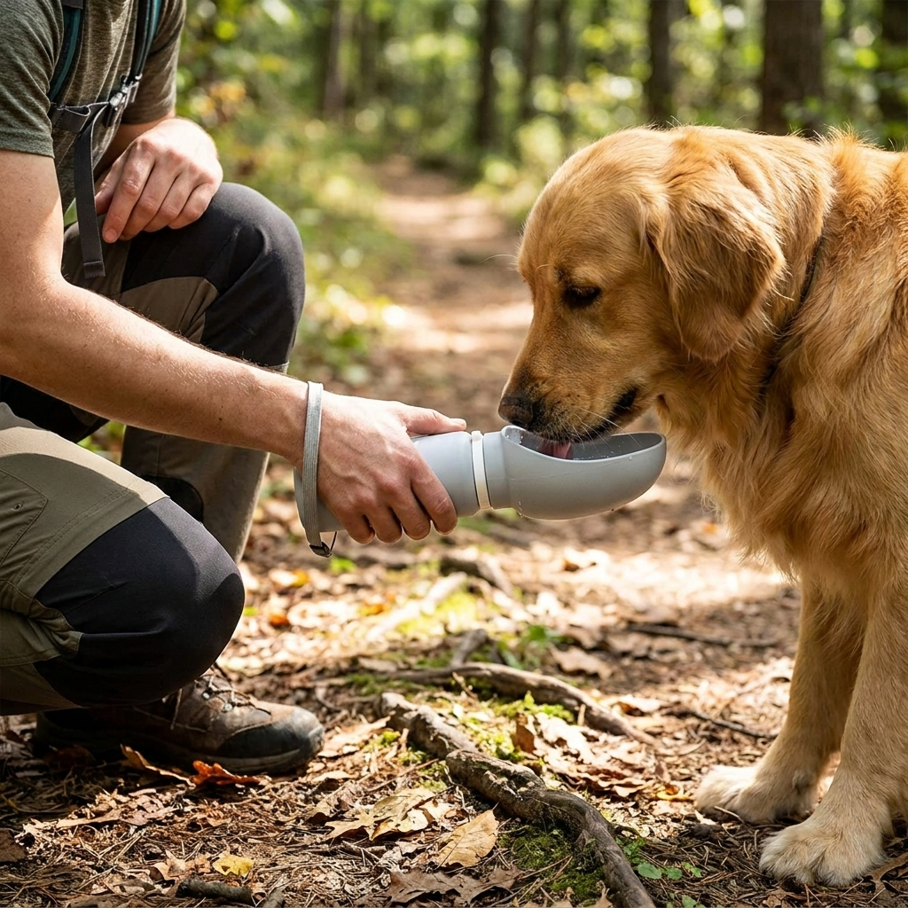 Foldable Pet Water Bottle lifestyle