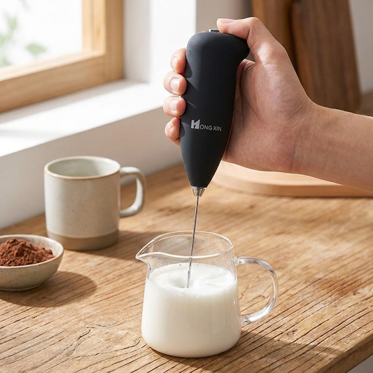 Mini Electric Milk Foamer lifestyle clean