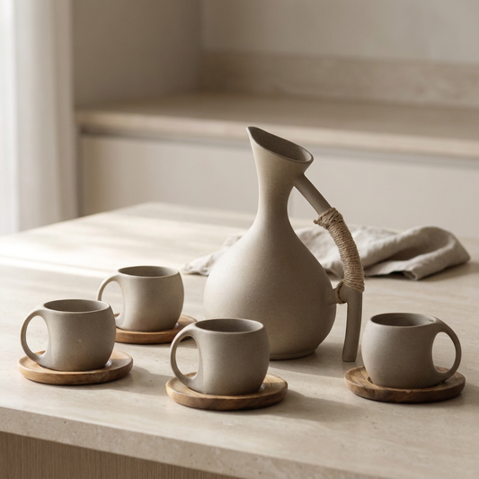 Ceramic Cold Water Pitcher Set simple lifestyle