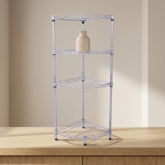 4-Tier Wire Shelving Rack simple lifestyle