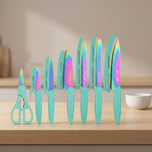 13-Pc Blue Kitchen Knife Set simple lifestyle