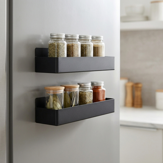 2-Piece Magnetic Kitchen Spice Rack simple lifestyle v2